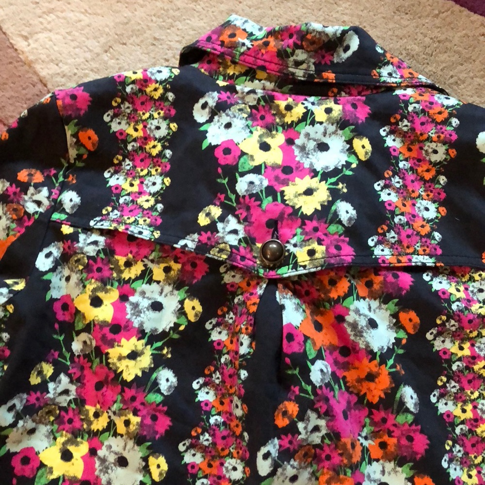 Tulle Anthropologie Floral jacket sz s - Picture 3 of 3